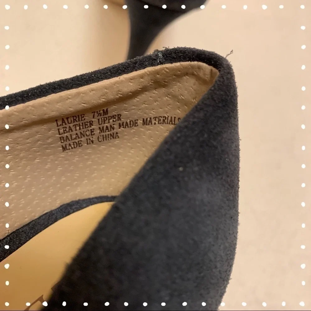 KELSI by Kelsi Dagger Laurie Blue Suede Heels